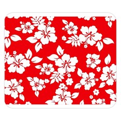 Red Hawaiian Double Sided Flano Blanket (small) 