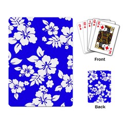 Deep Blue Hawaiian Playing Card by AlohaStore