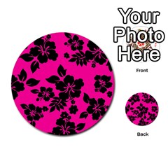 Dark Baby Pink Hawaiian Multi-purpose Cards (round)  by AlohaStore