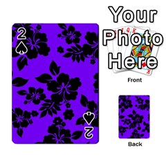Violet Dark Hawaiian Playing Cards 54 Designs 