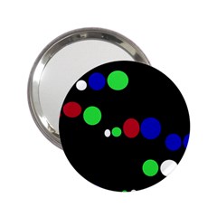 Colorful Dots 2 25  Handbag Mirrors by Valentinaart