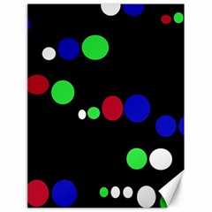 Colorful Dots Canvas 18  X 24   by Valentinaart