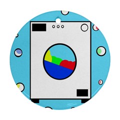 Washing Machine  Round Ornament (two Sides)  by Valentinaart