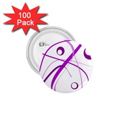 Purple Elegant Design 1 75  Buttons (100 Pack)  by Valentinaart