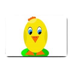 Cute Chicken  Small Doormat  by Valentinaart