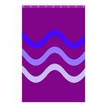 Purple Waves Shower Curtain 48  x 72  (Small)  Curtain(48  X 72 ) - 42.18 x64.8  Curtain(48  X 72 )