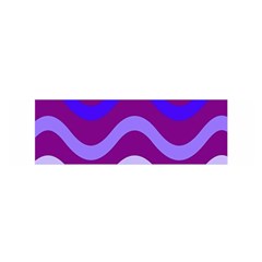Purple Waves Satin Scarf (oblong) by Valentinaart