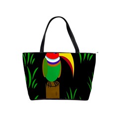 Toucan Shoulder Handbags by Valentinaart