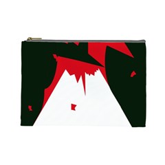 Volcano  Cosmetic Bag (large)  by Valentinaart