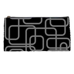 Black And Gray Decorative Design Pencil Cases by Valentinaart