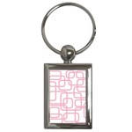 Pink elegant design Key Chains (Rectangle)  Front