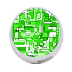 Green Decorative Abstraction  4-port Usb Hub (two Sides)  by Valentinaart