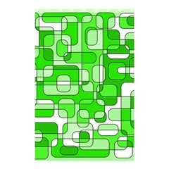 Green Decorative Abstraction  Shower Curtain 48  X 72  (small)  by Valentinaart