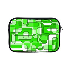Green Decorative Abstraction  Apple Ipad Mini Zipper Cases by Valentinaart