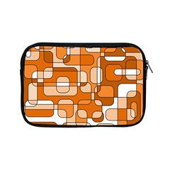 Orange Decorative Abstraction Apple Ipad Mini Zipper Cases by Valentinaart