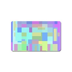 Pastel Geometrical Desing Magnet (name Card) by Valentinaart