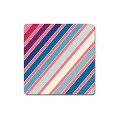 Colorful Lines Square Magnet