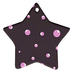 Pink Bubbles Star Ornament (two Sides)  by Valentinaart