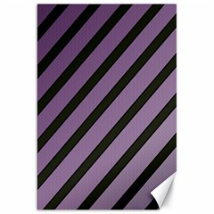 Purple Elegant Lines Canvas 20  X 30   by Valentinaart