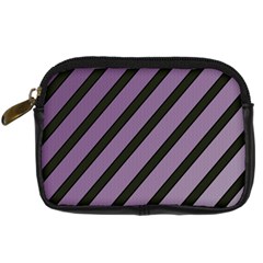 Purple Elegant Lines Digital Camera Cases by Valentinaart