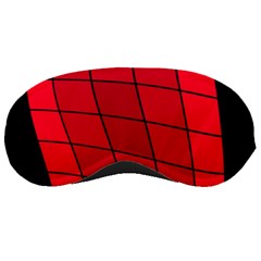 Red Abstraction Sleeping Masks by Valentinaart