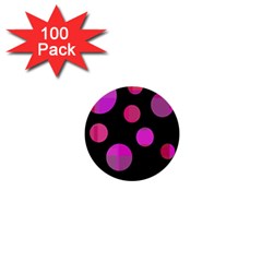 Pink Abstraction 1  Mini Buttons (100 Pack)  by Valentinaart