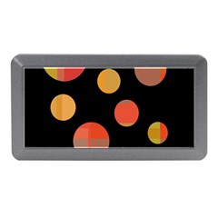 Orange Abstraction Memory Card Reader (mini) by Valentinaart