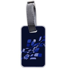 Blue Abstraction Luggage Tags (two Sides) by Valentinaart