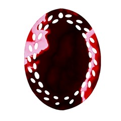 Crimson Sky Ornament (oval Filigree)  by TRENDYcouture