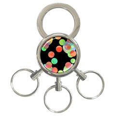 Colorful Circles 3-ring Key Chains by Valentinaart