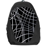 Black and white elegant lines Backpack Bag