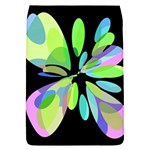 Green abstract flower Flap Covers (L)  Front