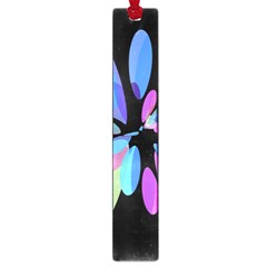Blue Abstract Flower Large Book Marks by Valentinaart