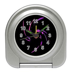 Purple Twist Travel Alarm Clocks by Valentinaart