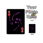 Purple twist Playing Cards 54 (Mini)  Front - Heart9