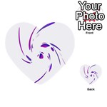 Purple twist Multi-purpose Cards (Heart)  Front 21