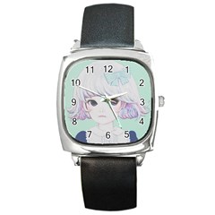 Spring Mint! Square Metal Watch