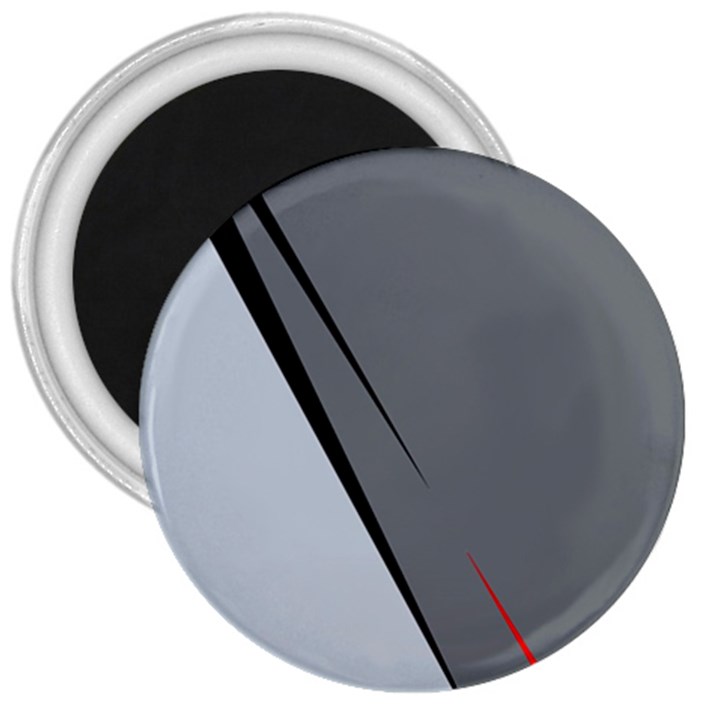 Elegant gray 3  Magnets