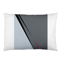 Elegant Gray Pillow Case by Valentinaart