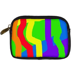 Rainbow Abstraction Digital Camera Cases by Valentinaart