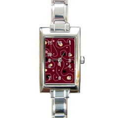 Elegant Design Rectangle Italian Charm Watch by Valentinaart