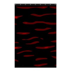 Red And Black Shower Curtain 48  X 72  (small)  by Valentinaart