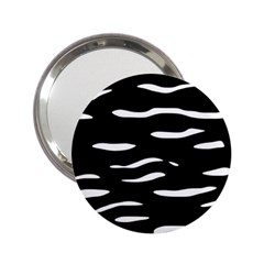 Black And White 2 25  Handbag Mirrors by Valentinaart