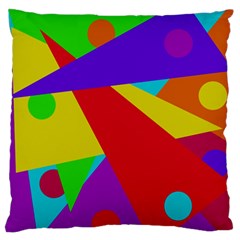 Colorful Abstract Design Standard Flano Cushion Case (one Side) by Valentinaart