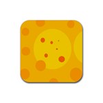 Abstract sun Rubber Coaster (Square) 