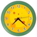 Abstract sun Color Wall Clocks