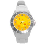 Abstract sun Round Plastic Sport Watch (L)