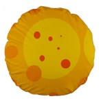 Abstract sun Large 18  Premium Round Cushions