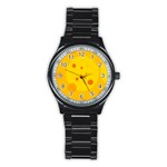 Abstract sun Stainless Steel Round Watch