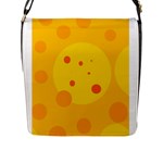 Abstract sun Flap Messenger Bag (L) 